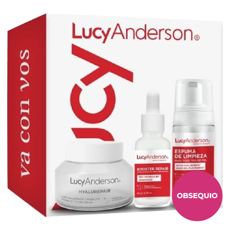 LUCY ANDERSON SET TRAVEL SIZE INFINITE BEAUTY  - GEL CREMA, CONCENTRADO Y ESPUMA